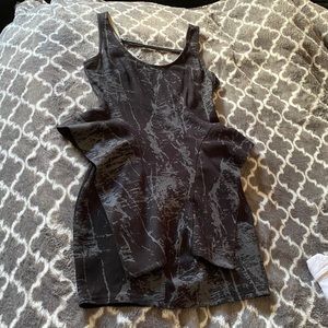 Grey/Black Mini Dress